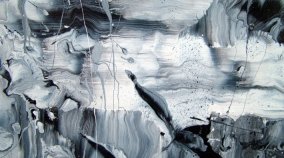 black and white paintings