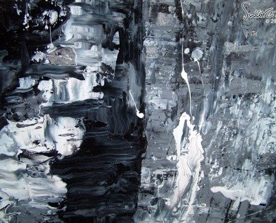 black and white art
