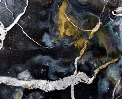 dark black and gold modern art