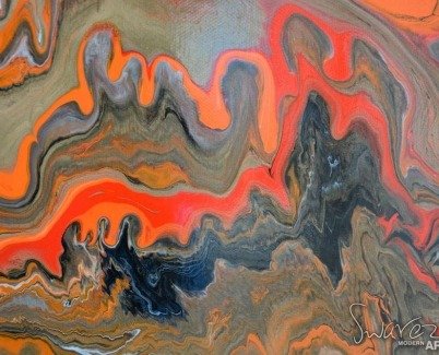 orange-and-gold-paintings gold and orange painting