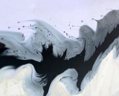 minimal black paint swoosh