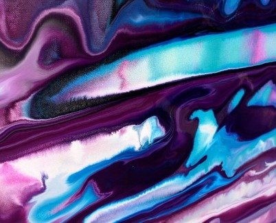 blue and purple paintings