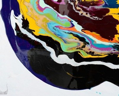 really thick applications of paint really thick applications of paint