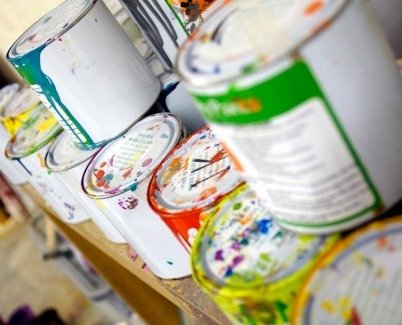 cans of paint