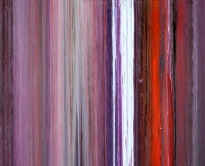 Red stripes art (1) Purple lines on canvas