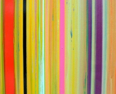Colorful stripes on canvas