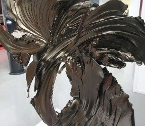Powder coated bronze sculpture