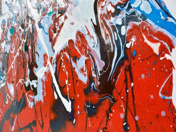 details of splash painting