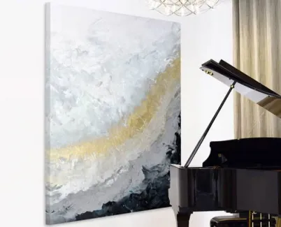 black-white-and-gold-abstract-painting