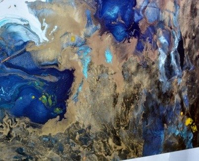 metallic gold enamel paint