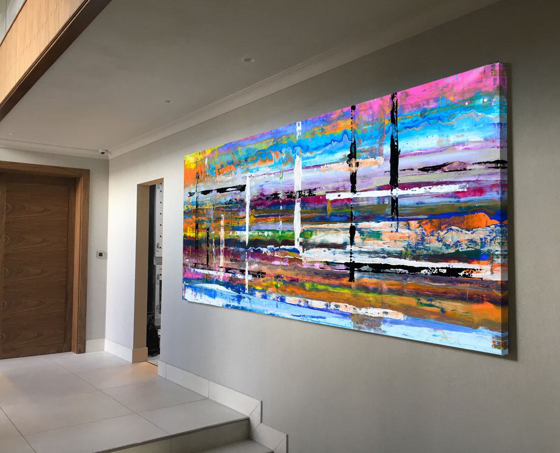 3 metre long painting Beautiful Imperfection Swarez Art