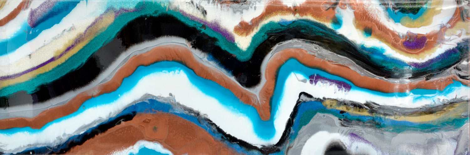 Turquoise Inspired Geode Resin Wall Art -   Resin wall art, Resin art  canvas, Resin art painting