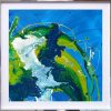 blue green earth style painting