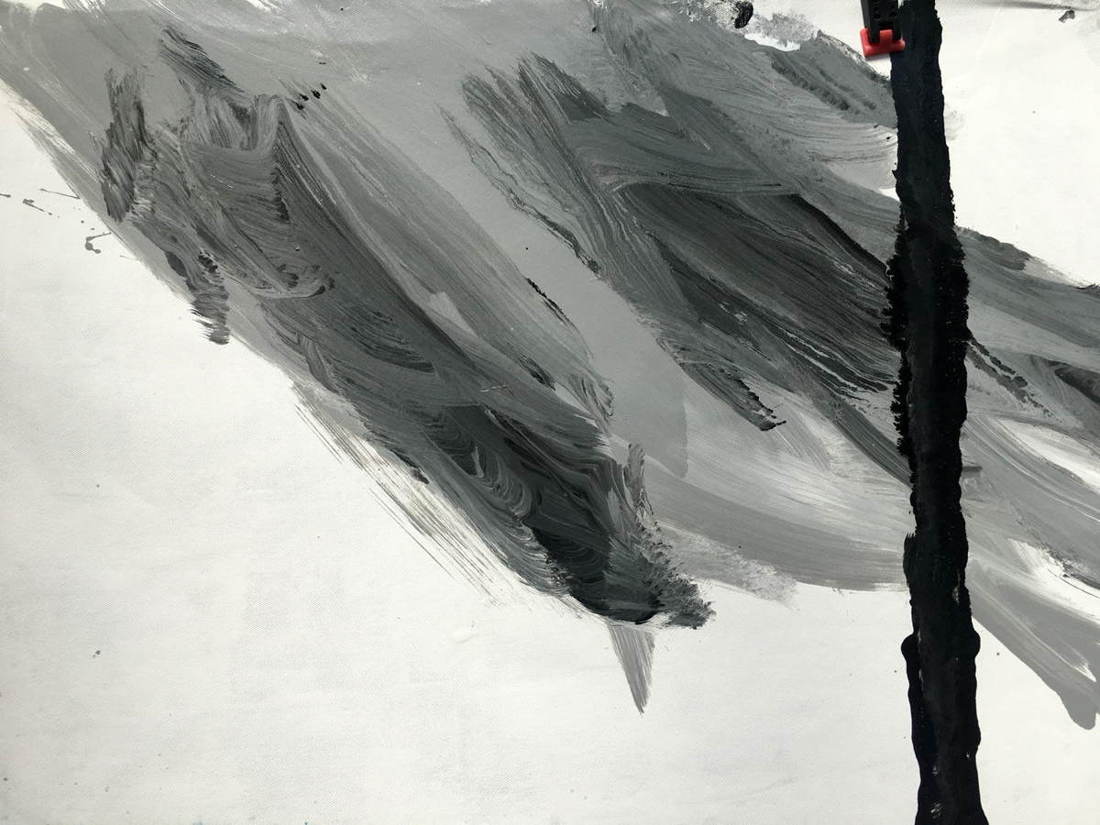grey and black art grey and black art