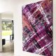 tall-copper-and-purple-art-on-a-wall