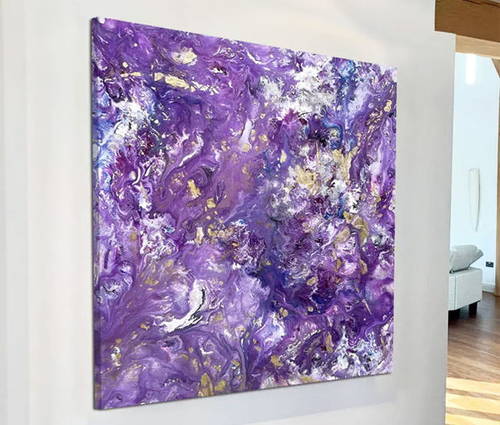 purple-lilac-art-on-a-wall
