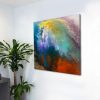 original abstract painting on a wall