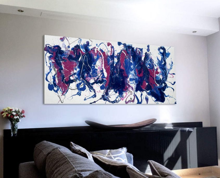 blue-and-pink-abstract-art-in-a-living-room