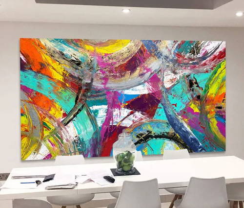 large-art-above-dining-table