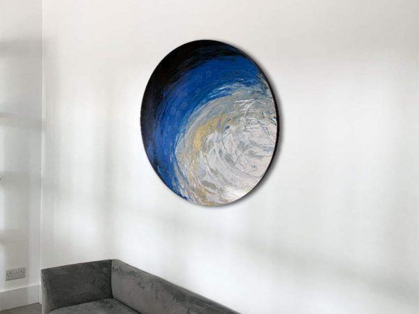 circular small modern painting