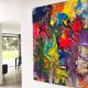 big multi colored art