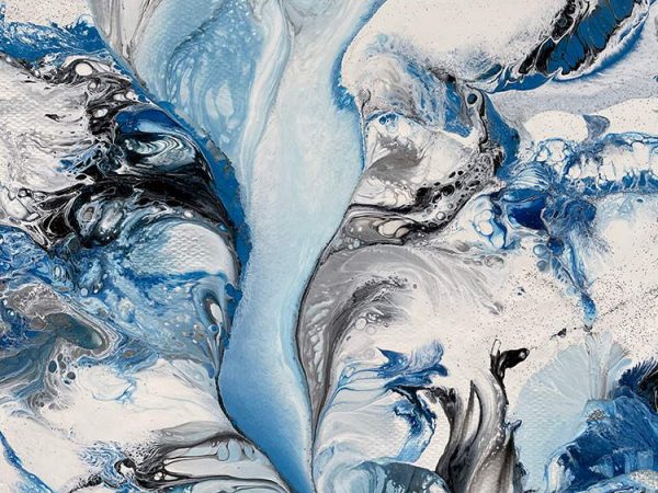 close up details of Frozen Light by Swarez Art