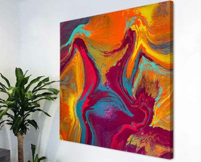 orange and red painting