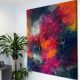 red orange and black painting