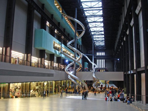 inside Tate Modern turbine hall