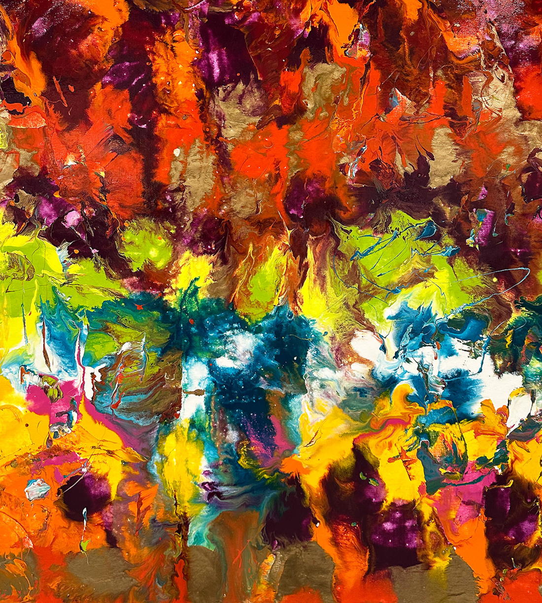 multi coloured blot technique art by Swarez multi coloured blot technique art by Swarez