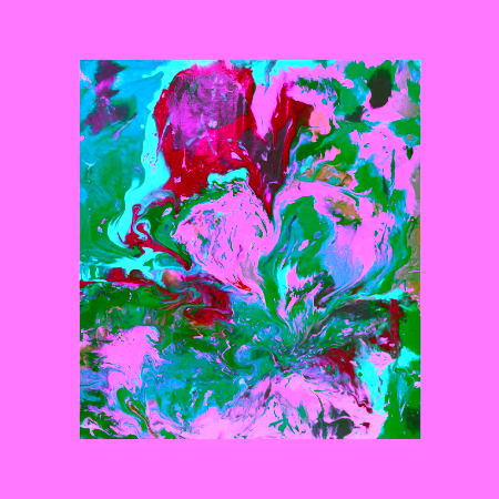 blue and pink fluid art painting