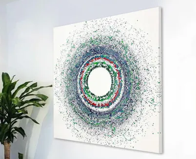 radial halo art