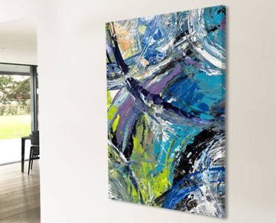 green and purple art