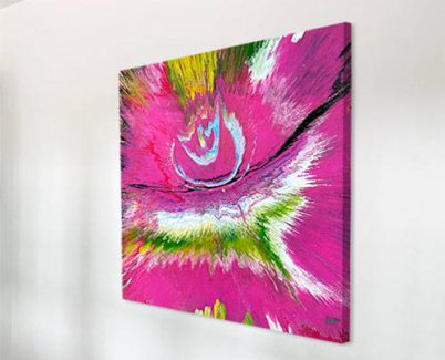 pink spin art