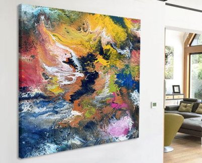bright colorful large art