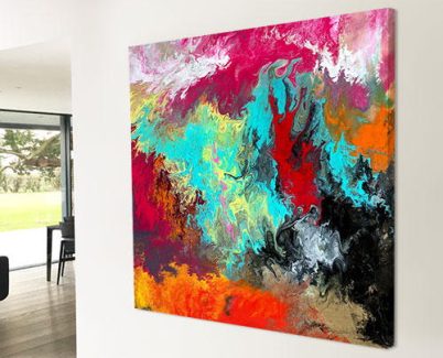 large abstract painting