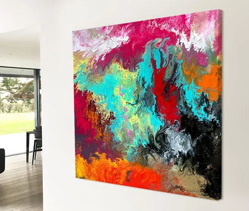 large abstract painting