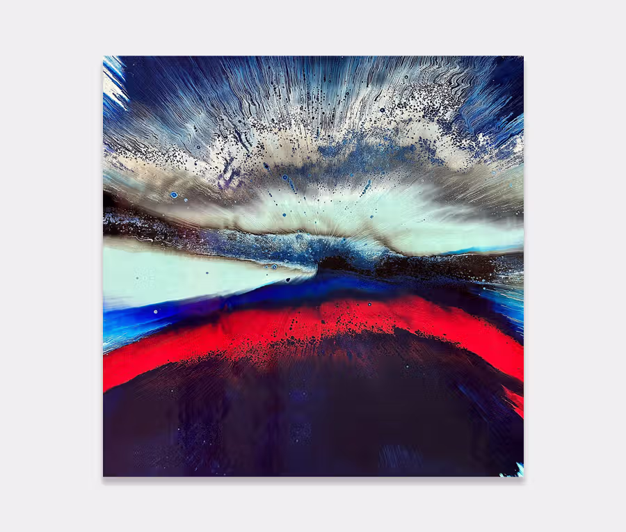 blue and red abstract painting blue and red abstract painting