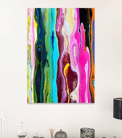 colored lines art print