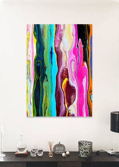 colored lines art print