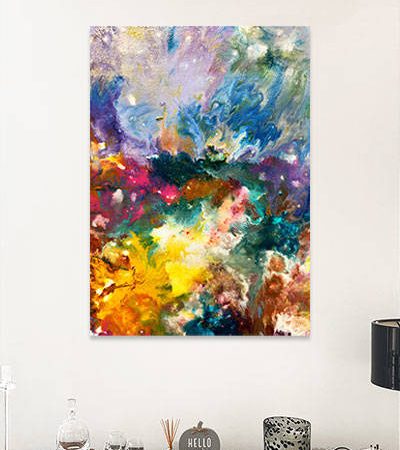 pastel flowers art print