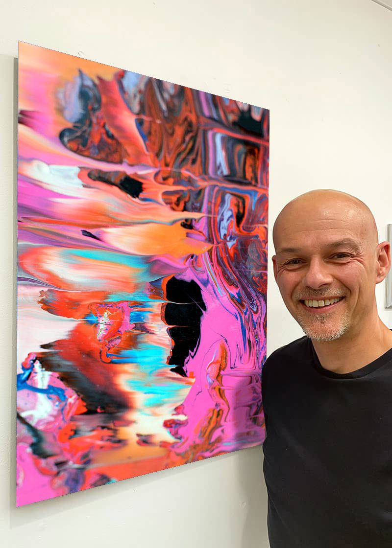 SAHARA acrylic art print acrylic art print orange and red