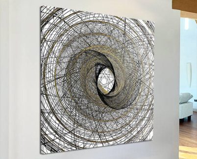 gold and black abstract art