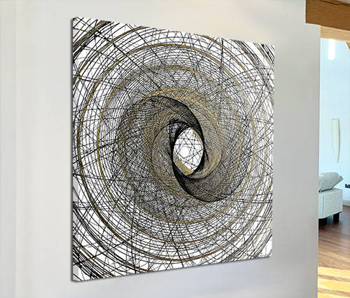 gold and black abstract art