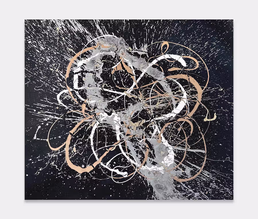black and white abstract art