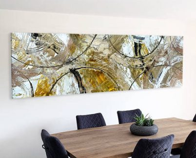 gold and copper abstract art