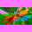 multi colour explosion styled painting