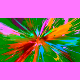 multi colour explosion styled painting
